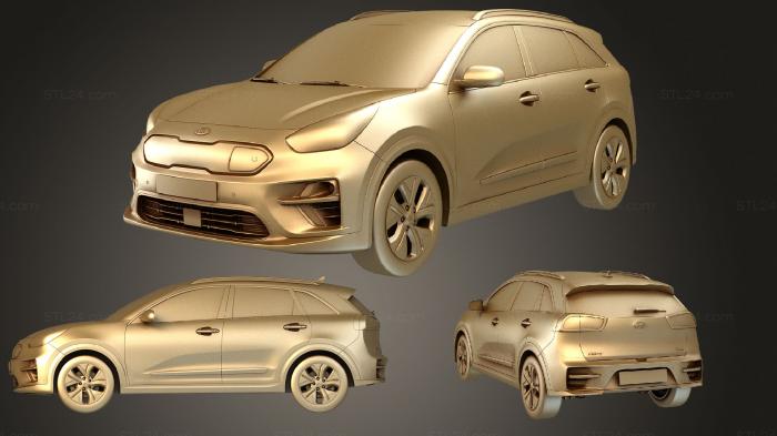 Автомобили и транспорт (Kia E Niro 2019, CARS_2124) 3D модель для ЧПУ станка